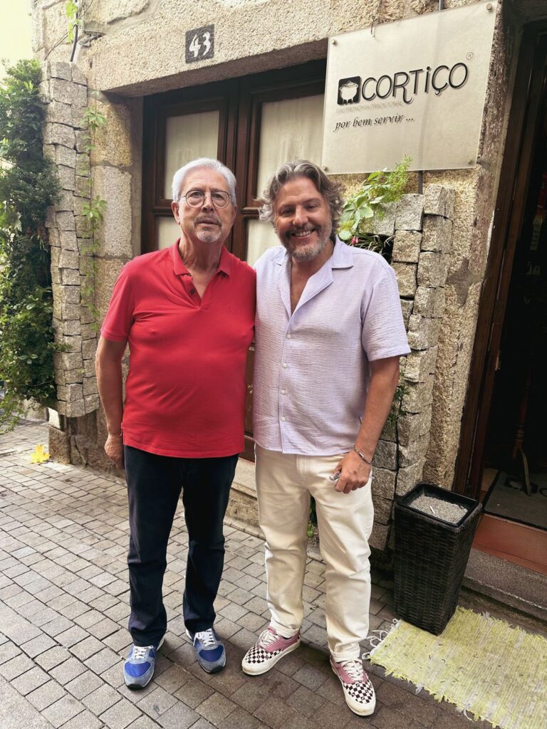 César Mourão no restaurante Cortiço, em Viseu