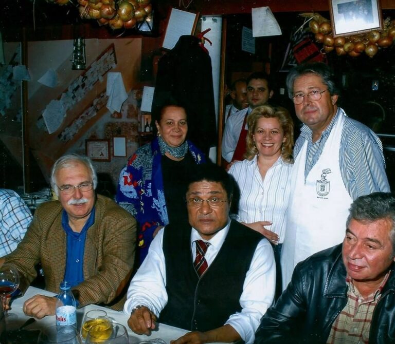 Eusébio no restaurante Cortiço, em Viseu