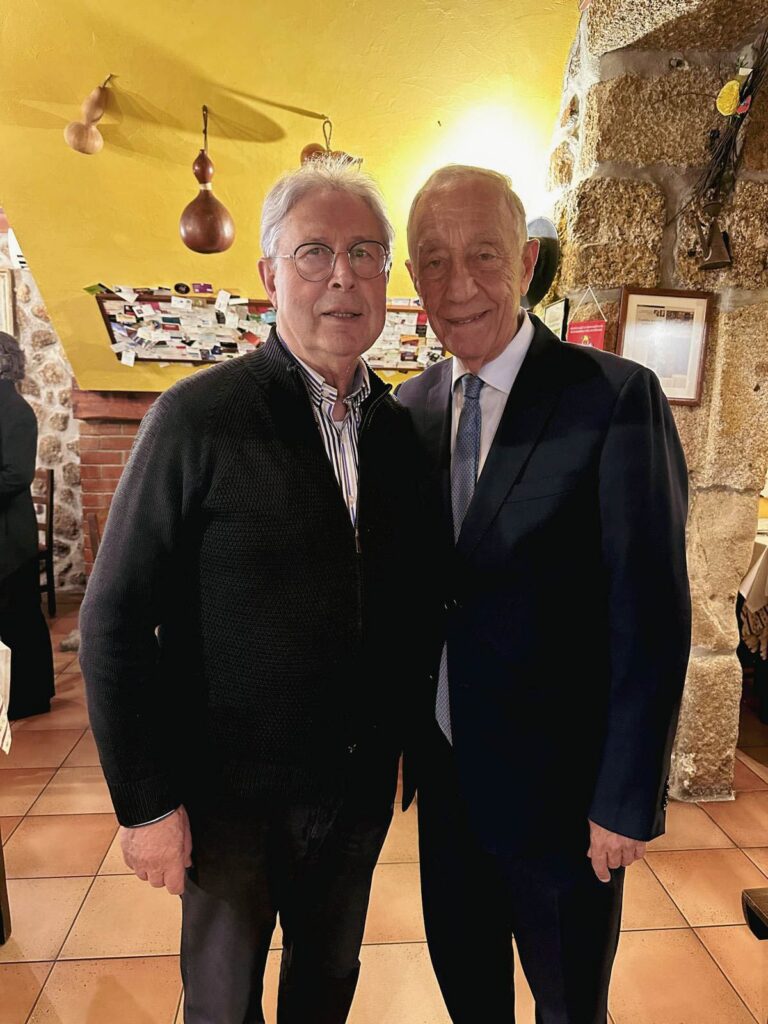 Marcelo Rebelo de Sousa no restaurante Cortiço, em Viseu