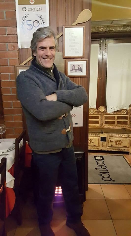 Mico da Câmara Pereira no restaurante Cortiço, em Viseu