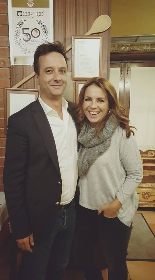 Tânia Ribas de Oliveira e José Vasconcelos no restaurante Cortiço, em Viseu